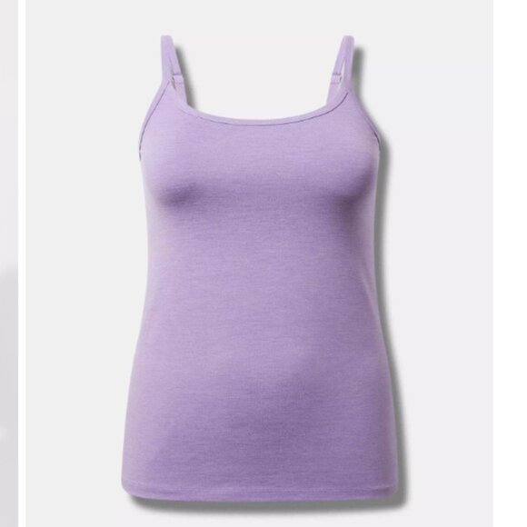 Torrid Super Soft Performance Jersey Active Cami Purple 1 - Picture 1 of 3